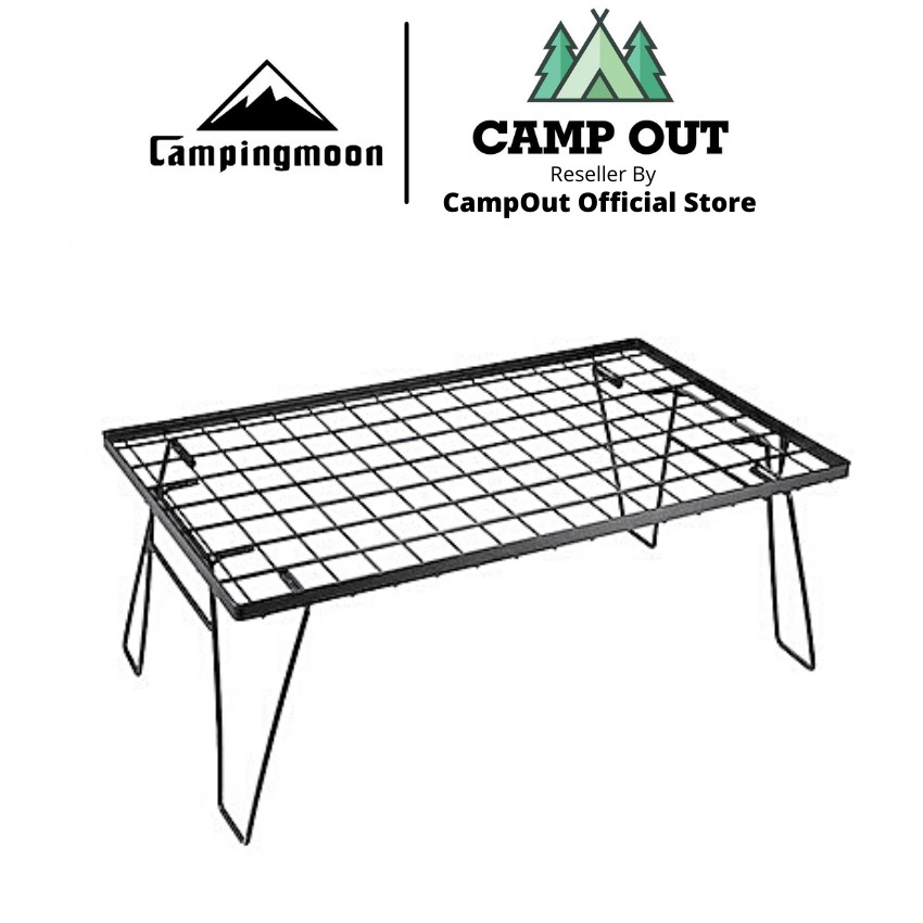 Bàn sắt cắm trại dã ngoại Campingmoon campoutvn T-230 xếp gọn du lịch có thể kết hợp 2 bàn làm thành kệ đứng A085