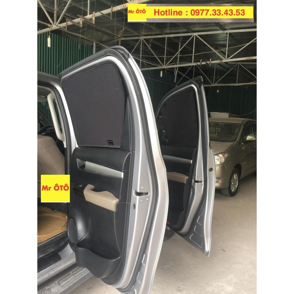Rèm Che Nắng Xe Toyota Hilux 2016-2018 Loại 1. Cam Kết Chuẩn Khít Theo Xe