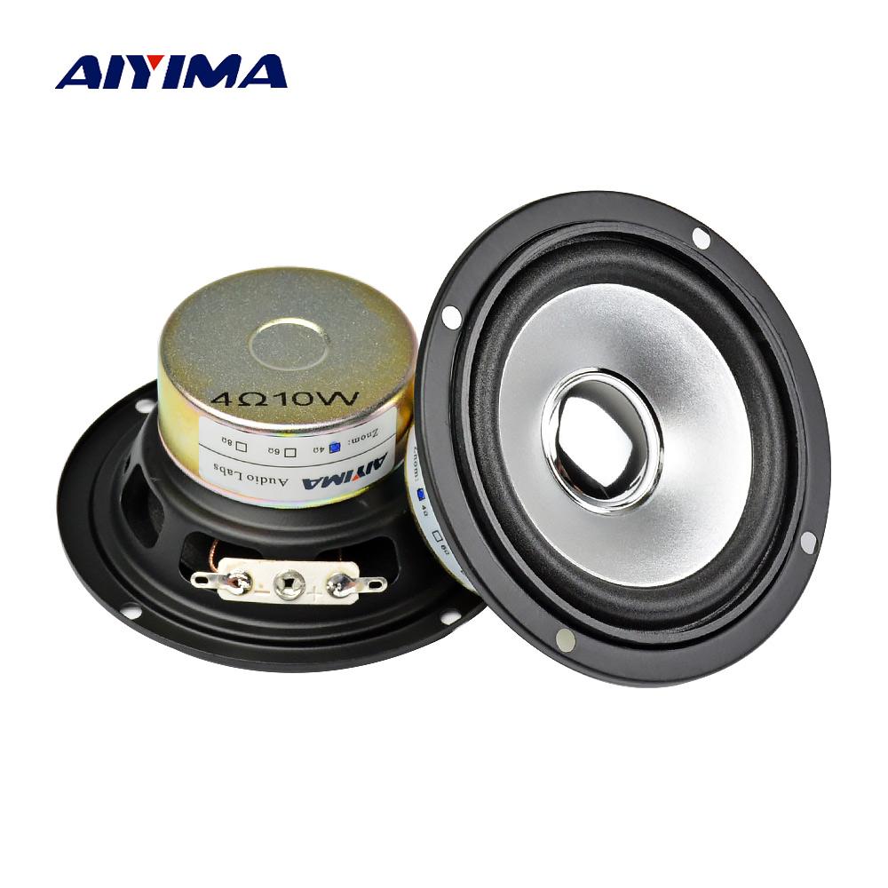 AIYIMA 2PCS 3 inch Audio Diễn viên di động Full Range 10W 4OHM ALTAVOZ PORTATIL LOADER DIY LOUDSPEAKER STERO Color: 8 Ohm Speaker