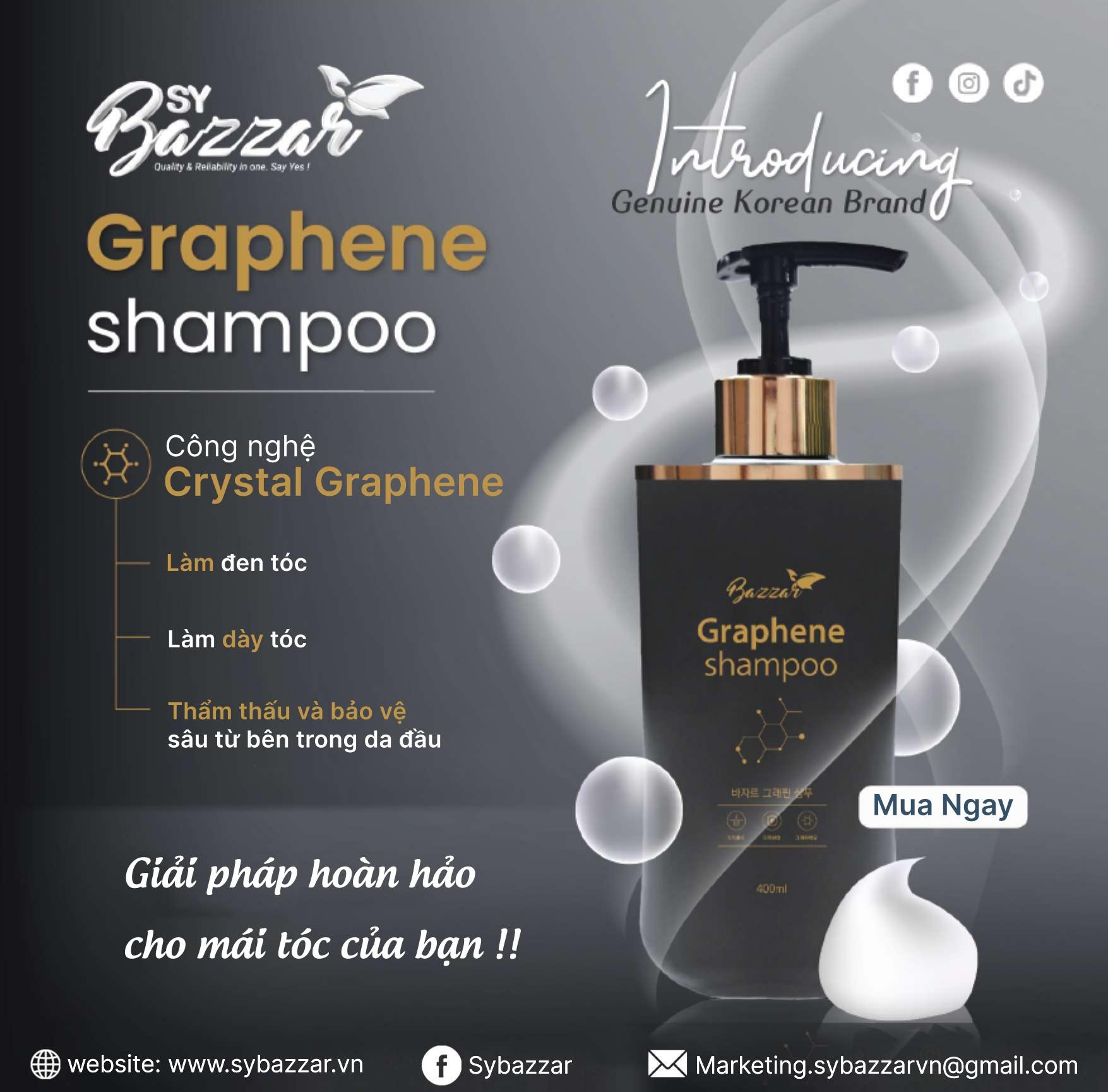 Bazzar Dầu gội Graphene 400ML