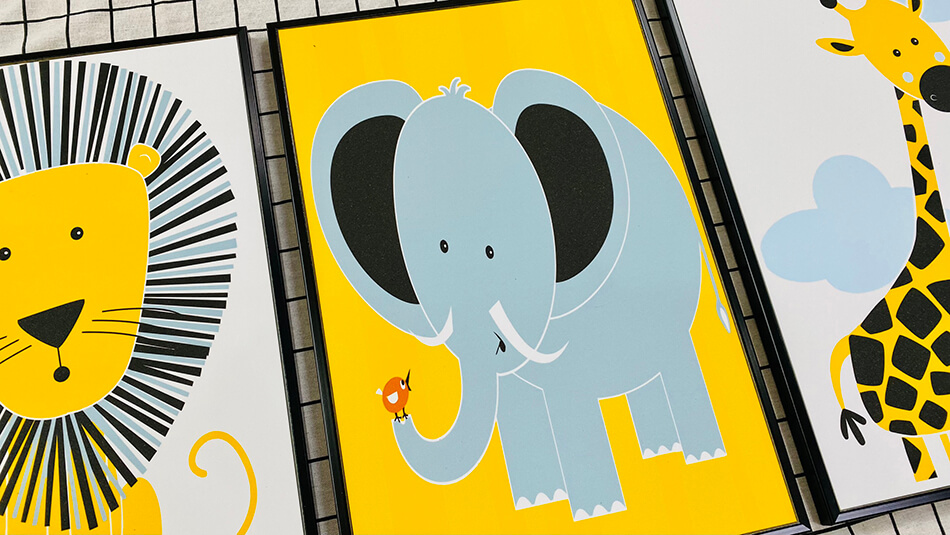 TRANH TREO TƯỜNG - TRANH EM BÉ - TRANH TREO TƯỜNG THÚ VUI NHỘN