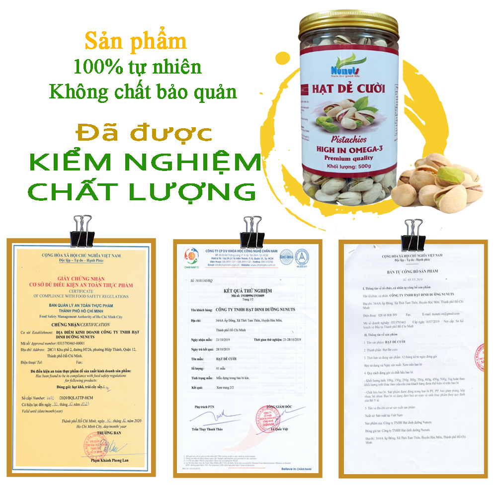 1Kg hạt dẻ cười không tẩy trắng mỹ, chuẩn hữu cơ, vỏ ngà ngà vàng, hạt mới, giòn rụm, ăn vặt tôt cho sức khỏe (2 hũ 500g)