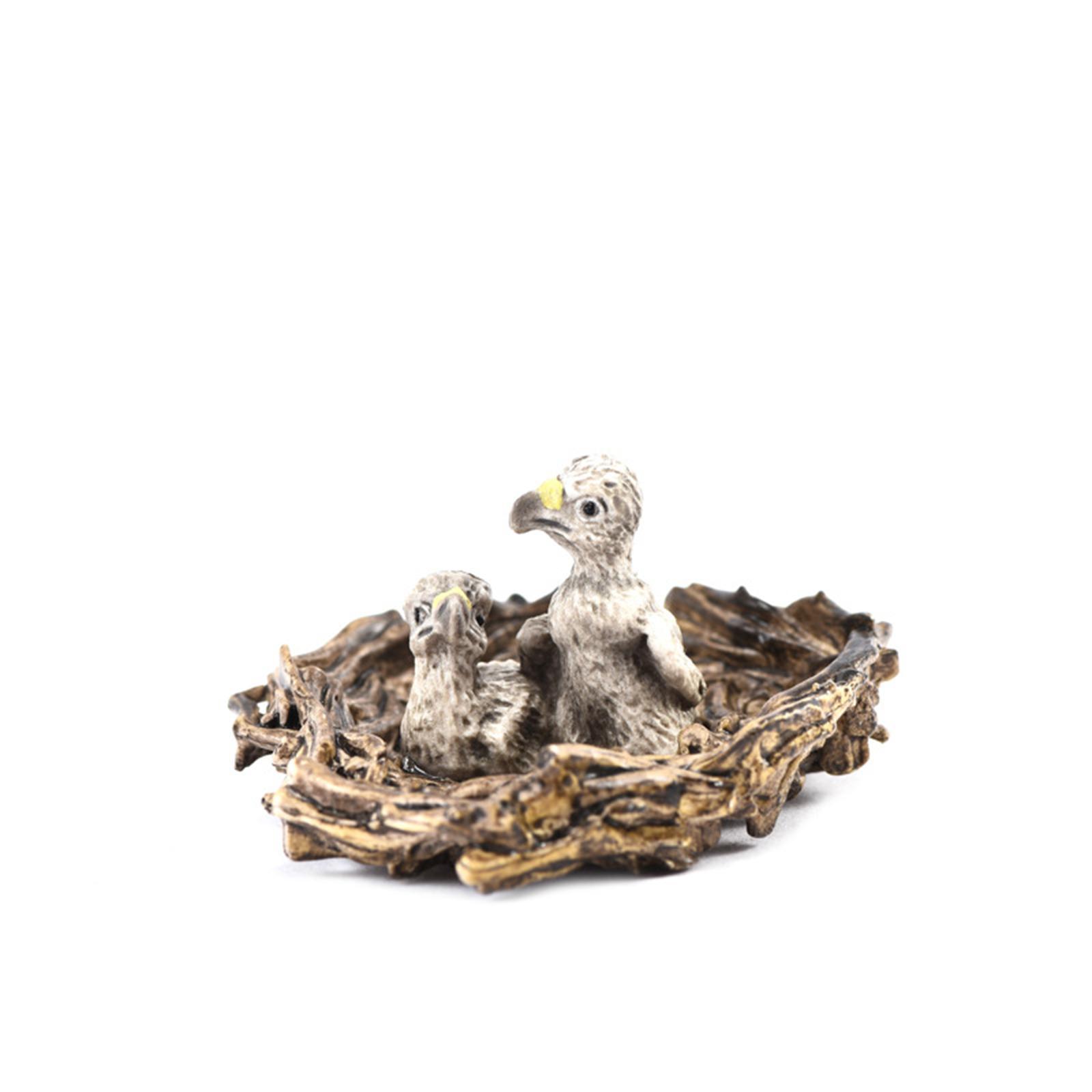 3Pcs Eagle Statue Set Animal Bird Figures for Tabletop Living Room Party