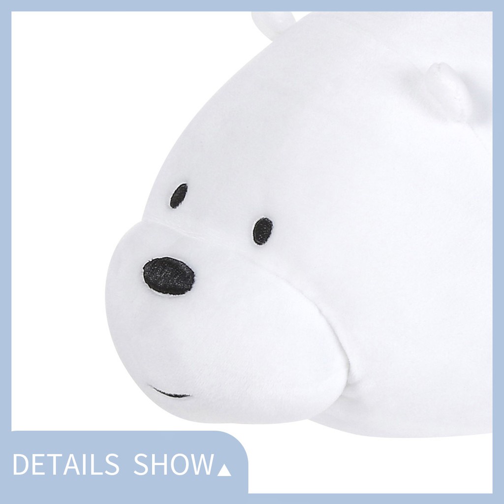 Thú bông Miniso x  We Bare Bears Ice Bear tư thế nằm sấp đáng yêu