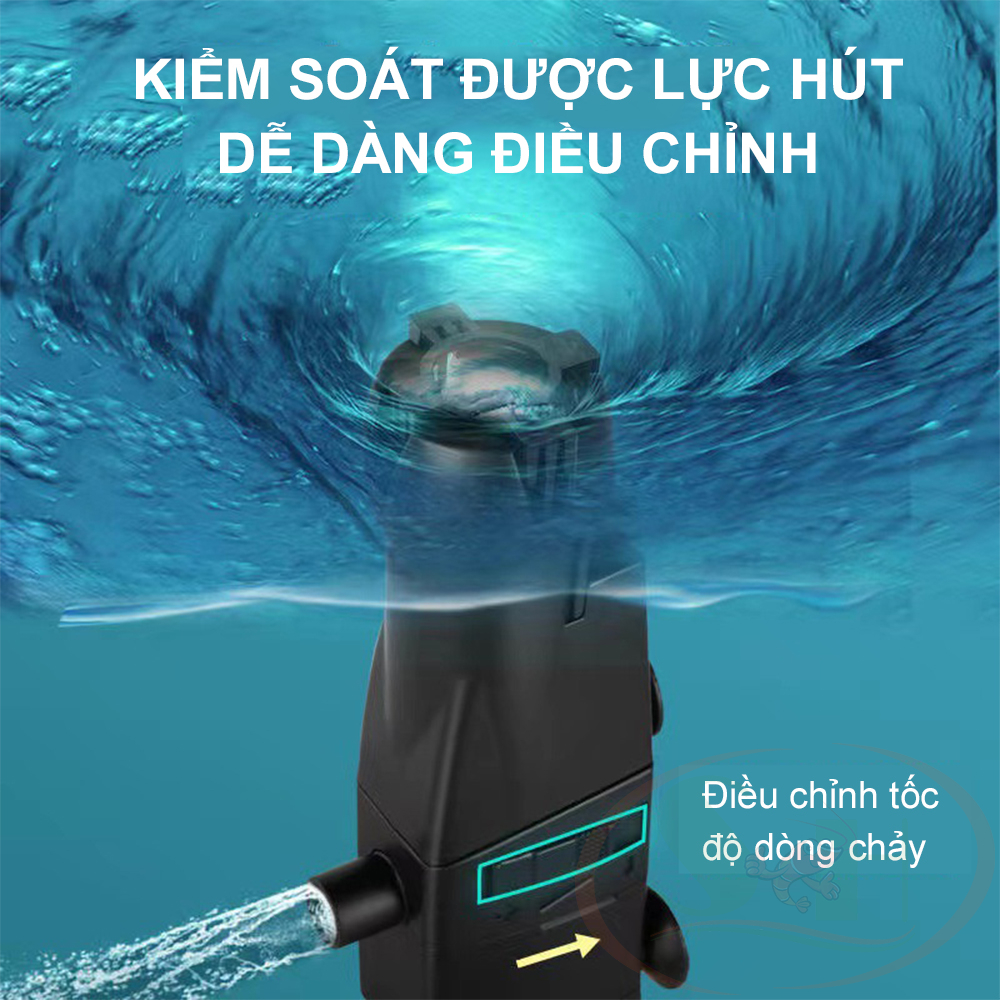 Lọc váng Jingye Surface Skimmer JY 350 oil film mini chặn hút cá tép an toàn bể thủy sinh