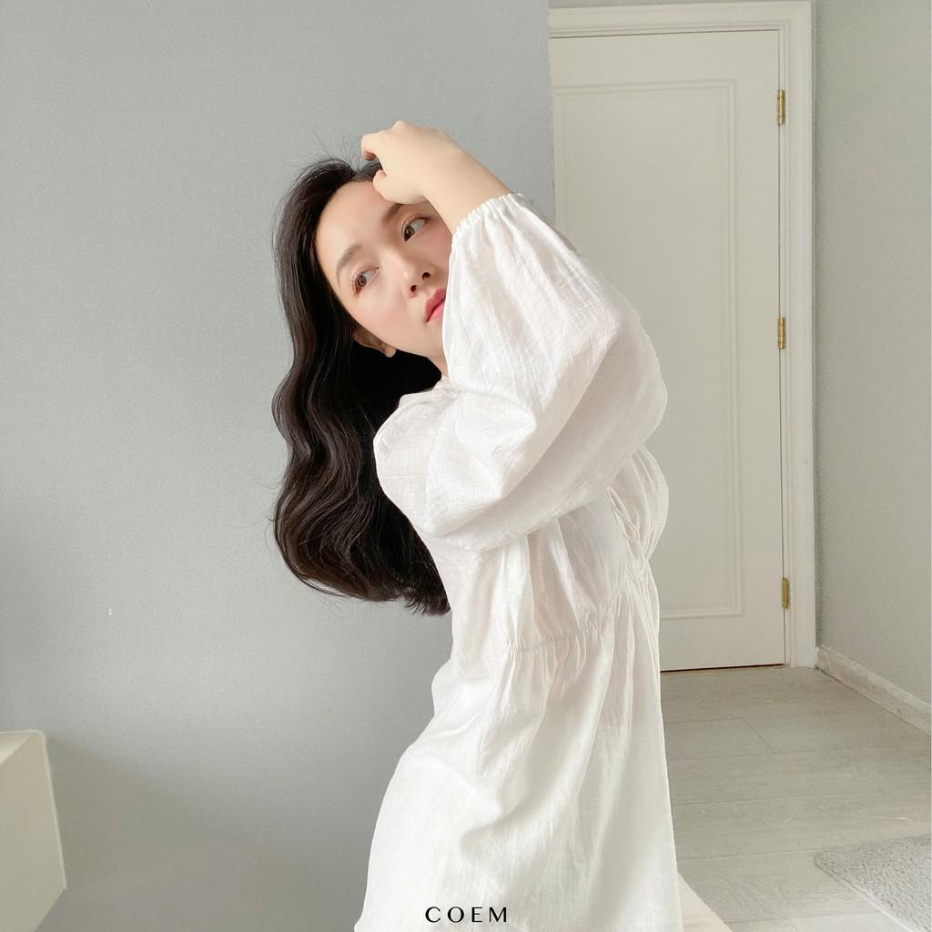 Áo Dàng Dài Cột Nơ Cổ Chất Liệu Linen Cao Cấp Co Em Thiết Kế Phù Hợp Mọi Lúc Mọi Nơi