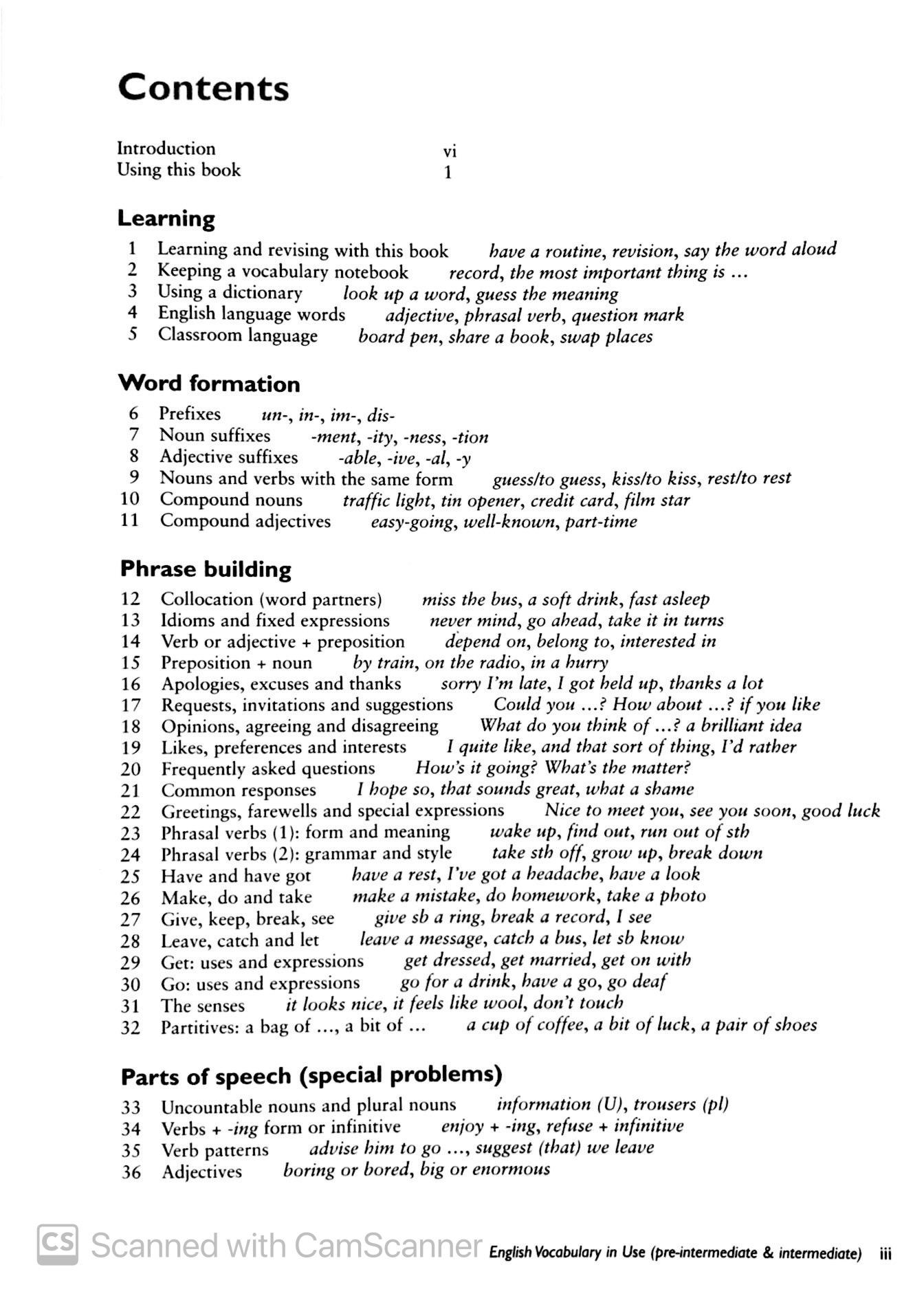English Vocabulary In Use - Pre-intermediate & Intermediate