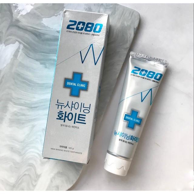 Kem đánh răng trắng răng 2080 Dental Clinic White Toothpast Hàn Quốc 120g