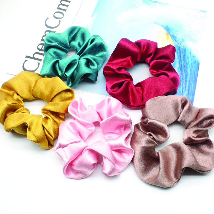 Dây buộc tóc scrunchies phi lụa hàn quốc phụ kiện thời trang dễ thương - Storevanshop CT0005