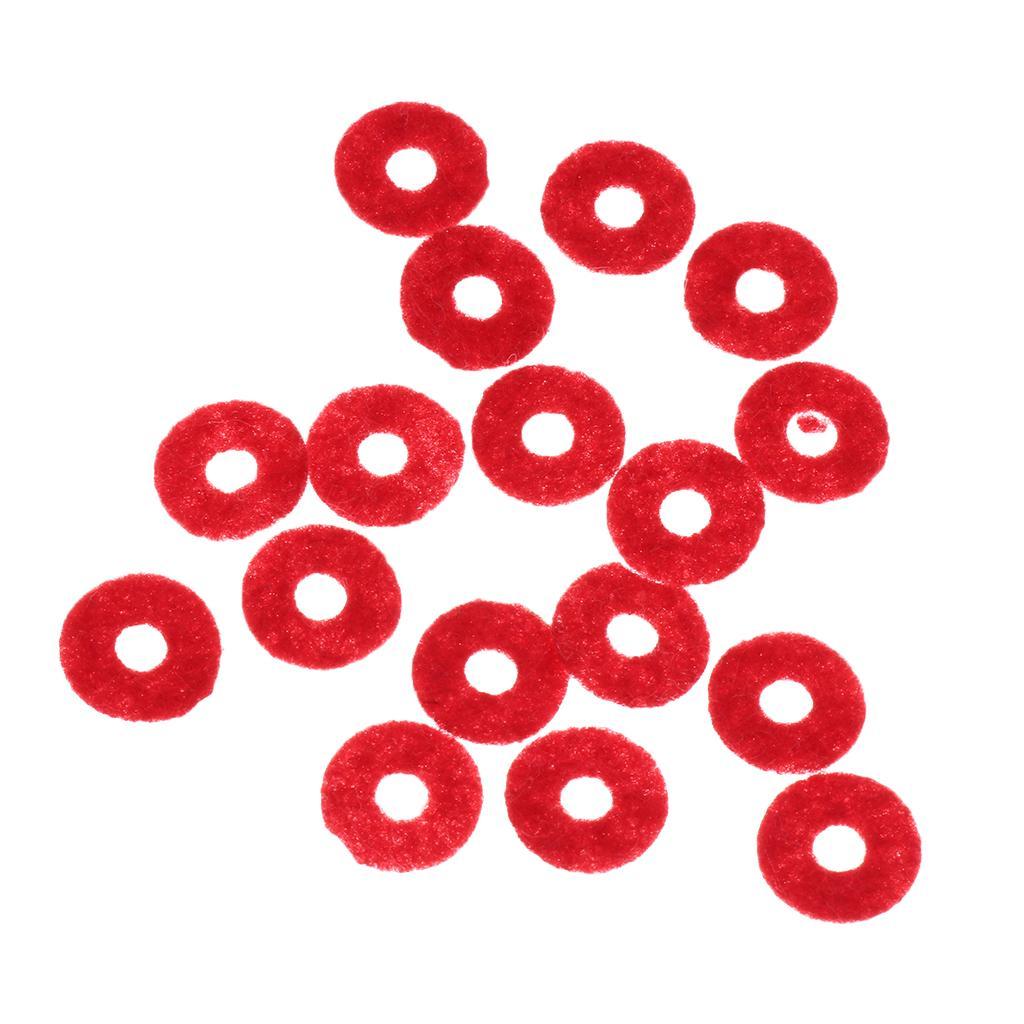 1 Pack DIY Red Small Piano Balance Rail Wool Felt Punchings for Pianist