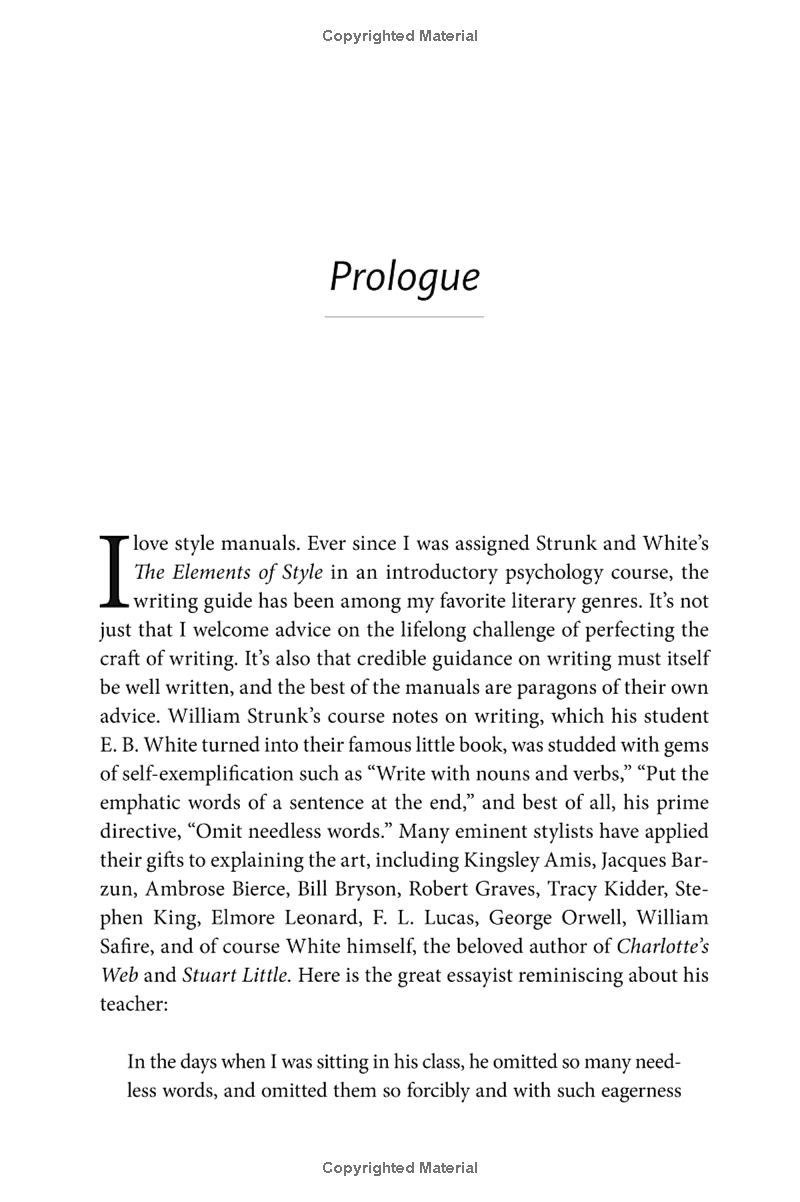 The Sense of Style The Thinking Persons Guide to Writing in the 21st Century