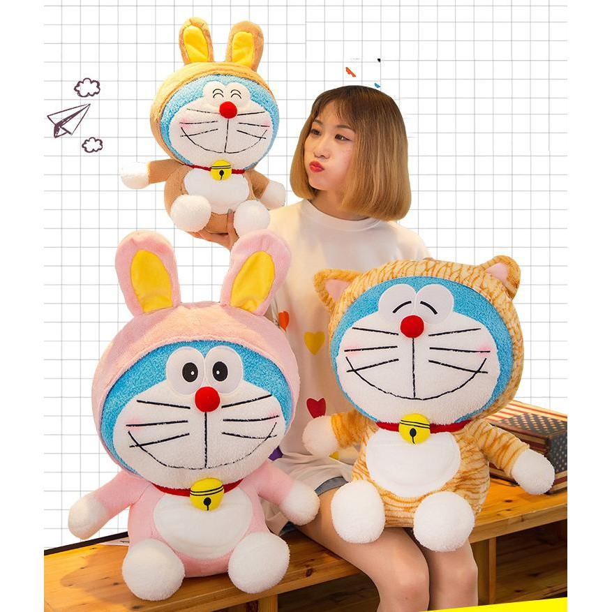 GẤU BÔNG DOREMON LÔNG XÙ COSPLAY (30CM---&gt;50CM)