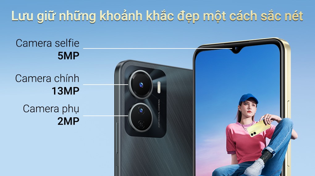 Điện Thoại di động vivo Y16 (4GB/128GB) - Hàng Chính Hãng