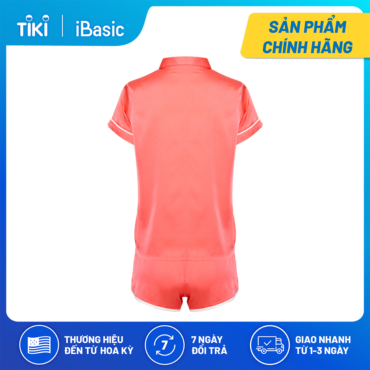 Đồ mặc nhà nữ satin iBasic HOMY003-1