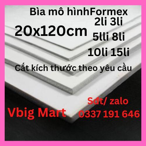 Bìa mô hình - 20x120cm 2mm 3mm 4mm