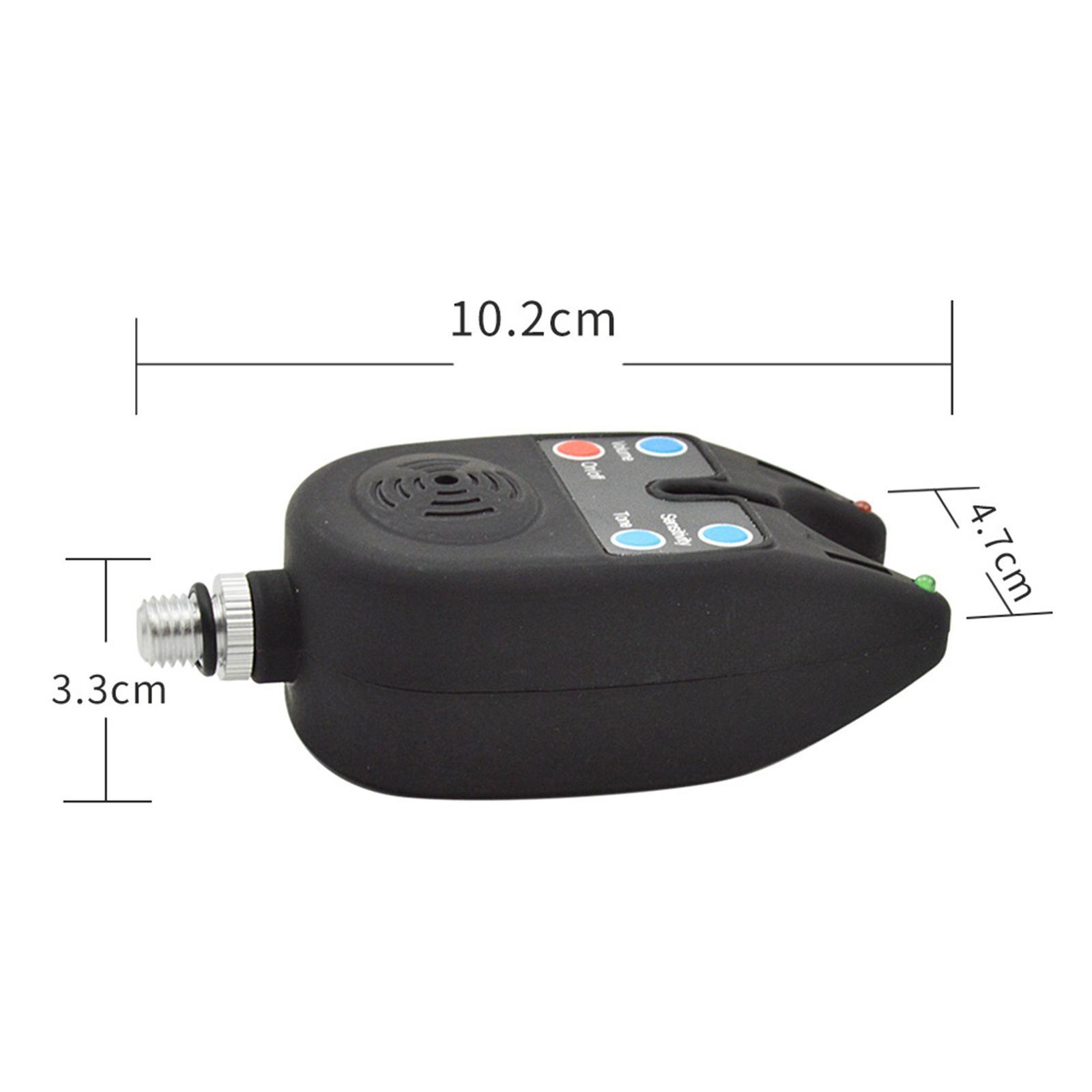 Fishing Bite Alarm, Sensitive Fish Sensing, Fishing Bell Clip on Fishing Rod, Adjustable Sound Alarm for Daytime/Night Carp Fishing