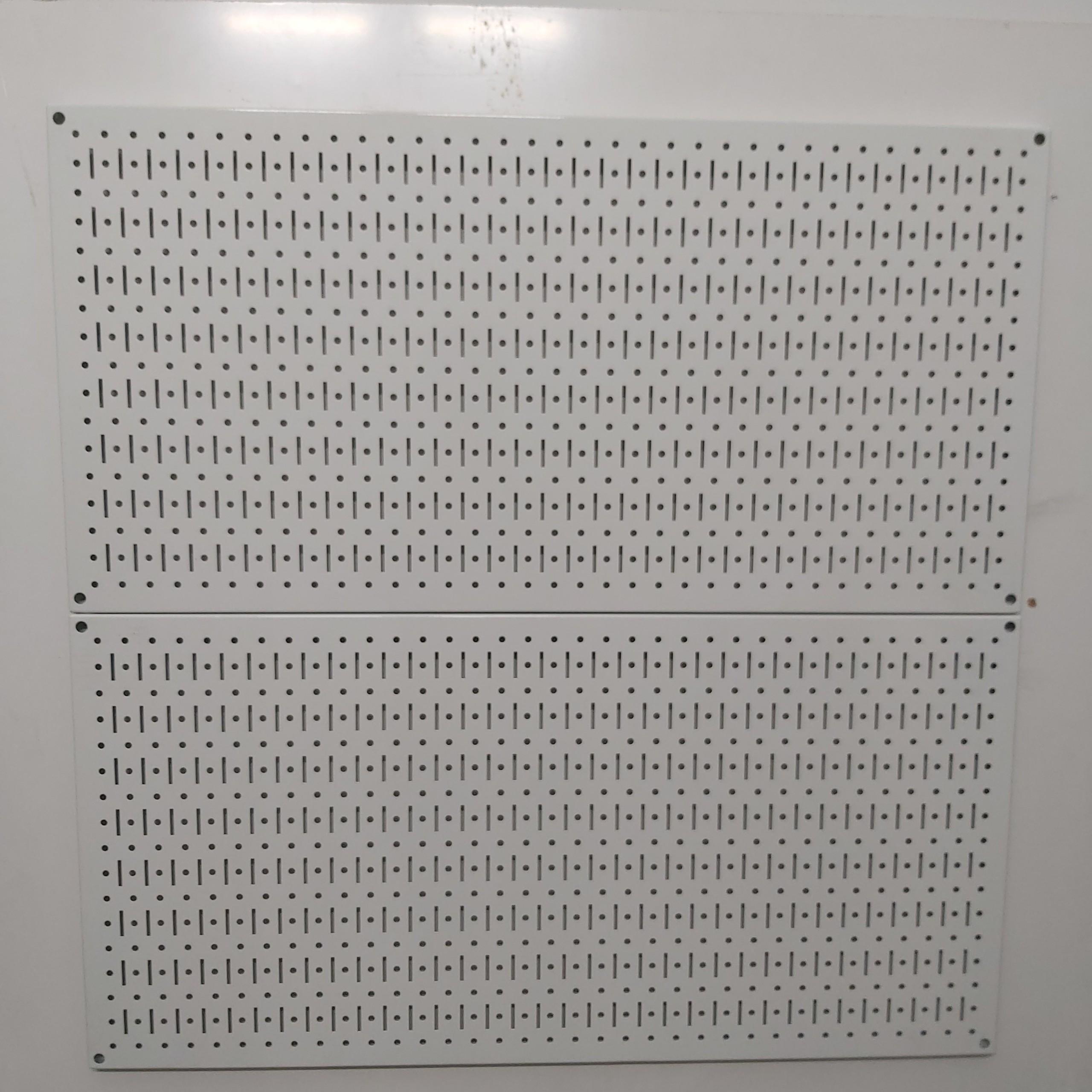 Tấm lưới pegboard đôi  màu trắng treo tường - 2 tấm