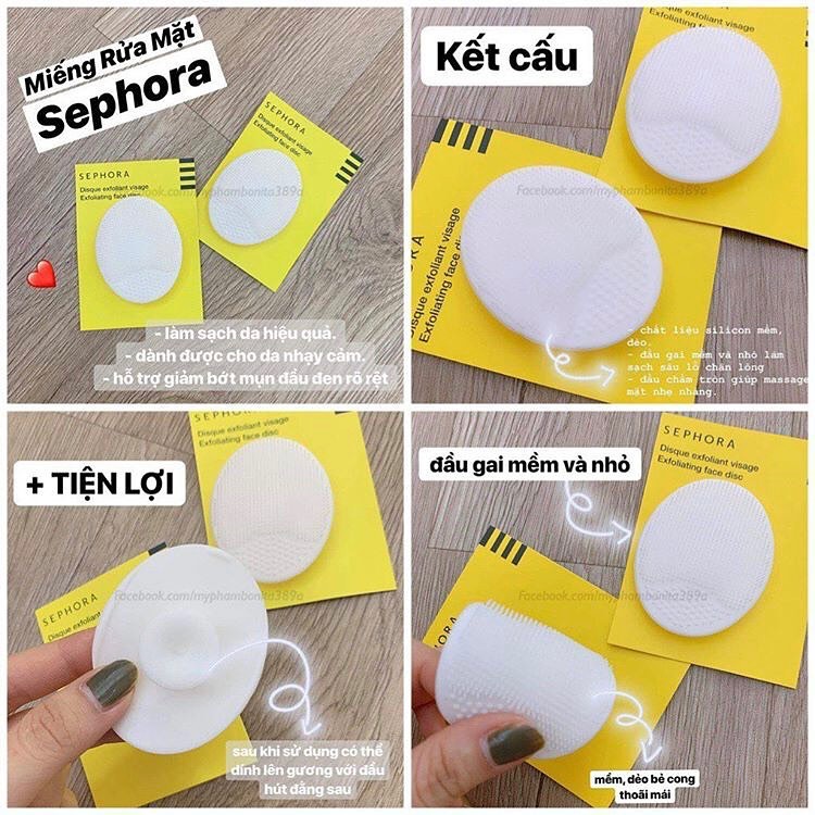 Miếng rửa mặt Silicon Pháp