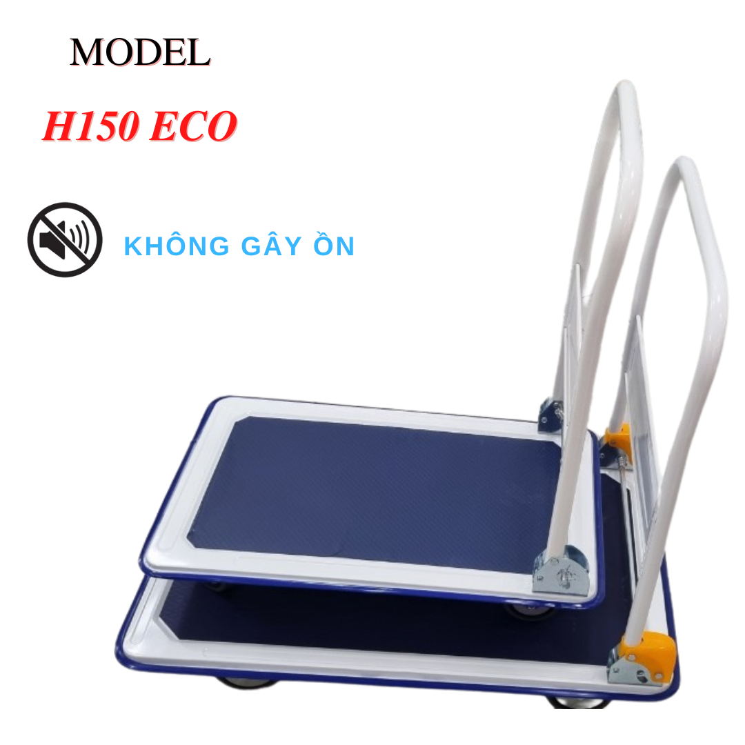 Xe đẩy hàng 4 bánh - Khung thép, gấp gọn, tải trọng 150 kg