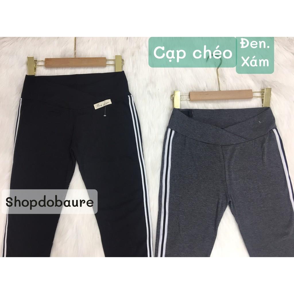 Quần bầu legging thể thao chất cotton co giãn