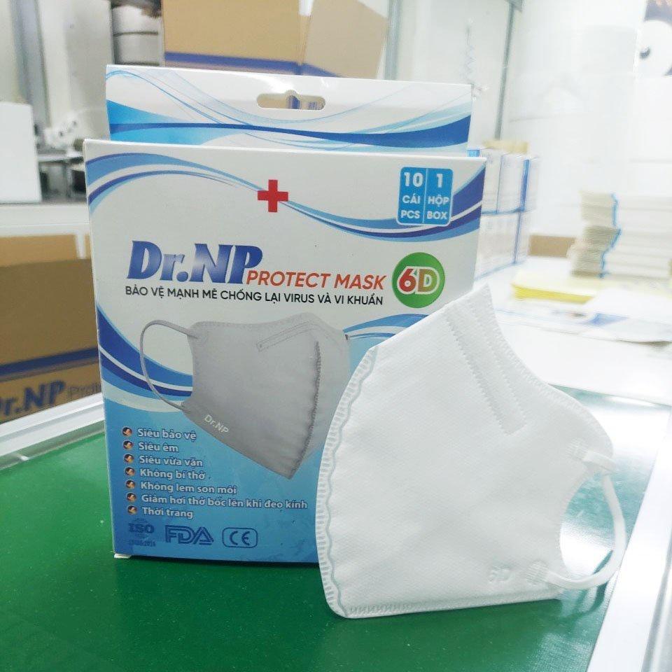 Combo 6 hộp Khẩu Trang Dr.Np 6D [5 Lớp Kháng Khuẩn] [HỘP 10 CHIẾC][SizeL]