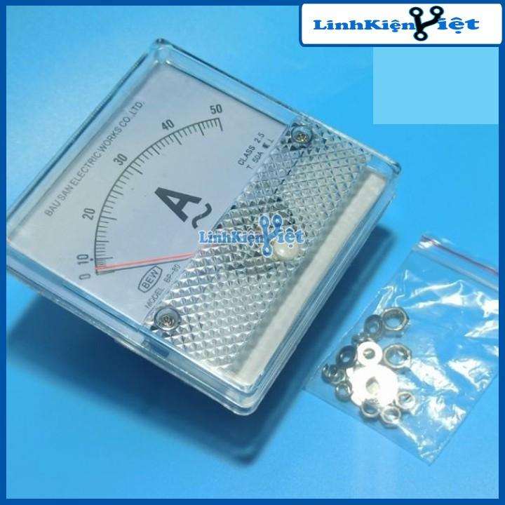 Đồng hồ Ampe kế xoay chiều BEW 8x8x3.5Cm