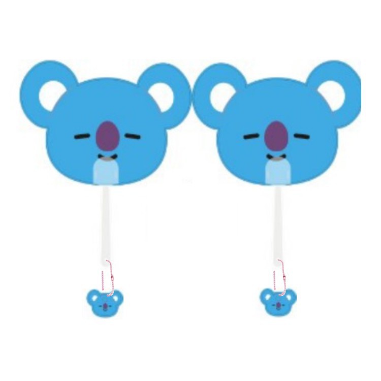 Quạt Cầm Tay Hình Các Nhân Vật BT21 Dành Cho Fan Hâm Mộ BTS