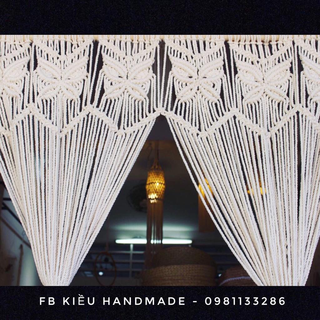 Rèm cửa sổ macrame - trang trí nhà cửa, đồ decor