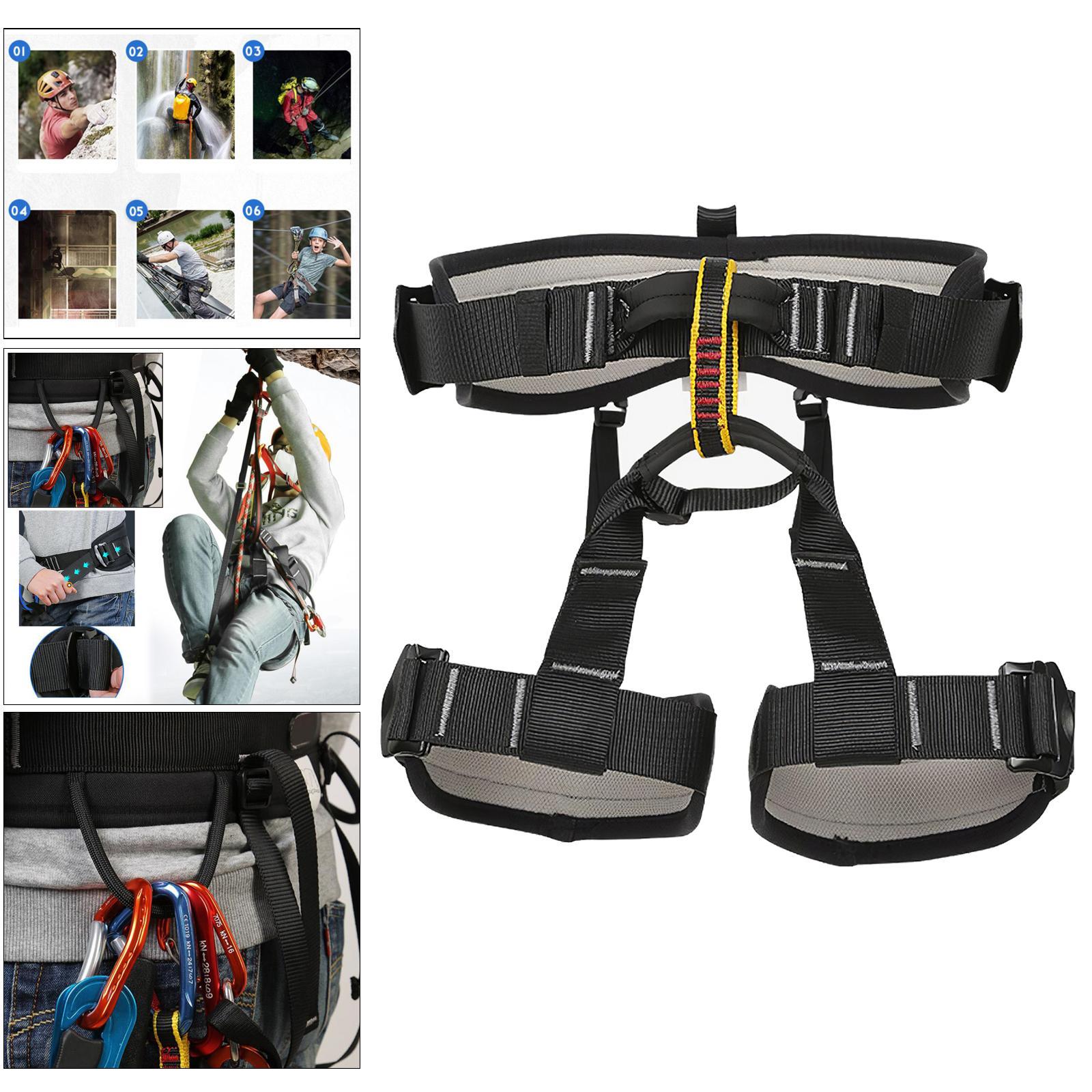 Outdoor Half Body Harness Rock Climbing Tree Rappelling Waist Belt