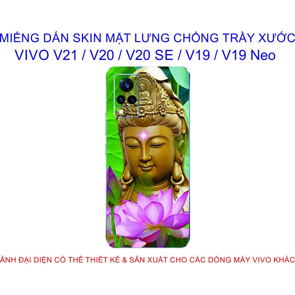 Miếng Dán Skin mặt lưng dành cho VIVO V21 / V20 / V20 SE / V19 / V19 Neo chống trầy xước