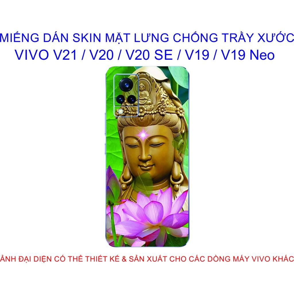 Miếng Dán Skin mặt lưng dành cho VIVO V21 / V20 / V20 SE / V19 / V19 Neo chống trầy xước