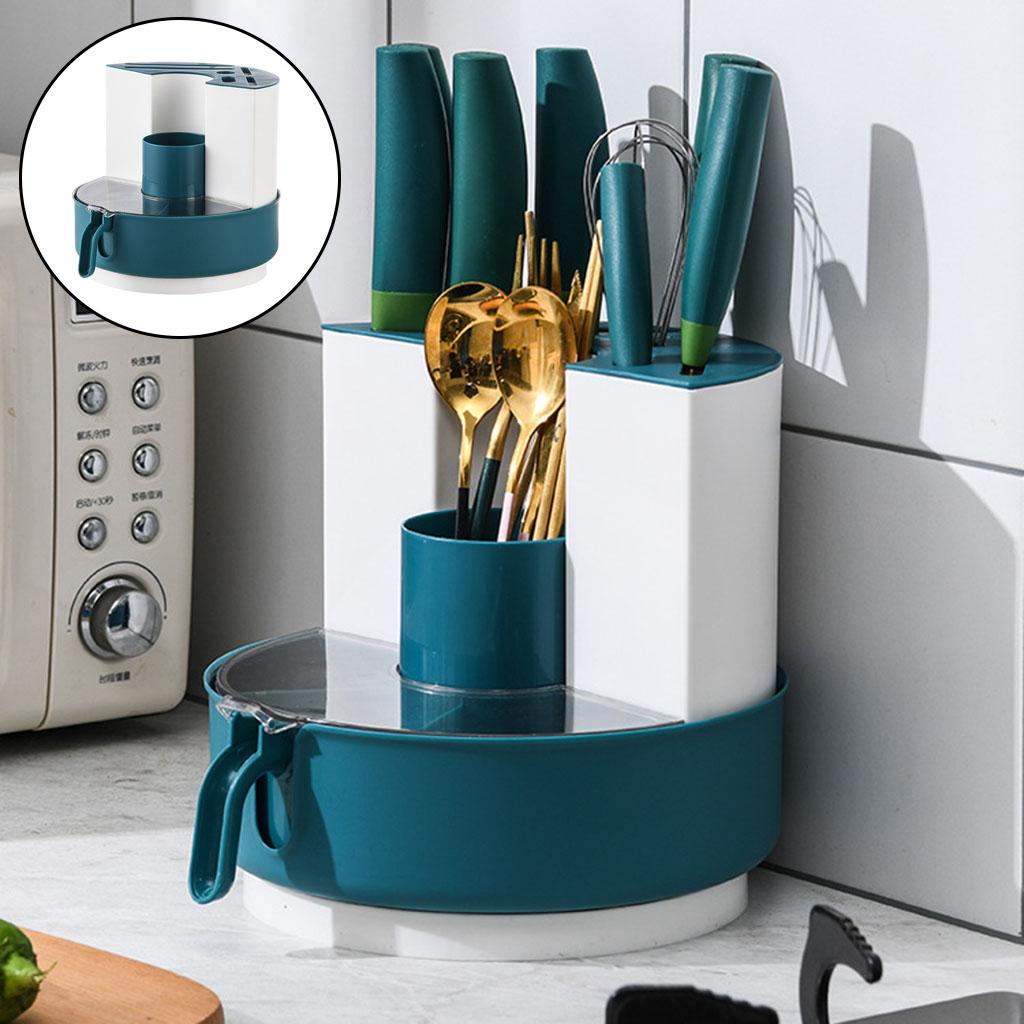Storage Rack Knives Rotatable Multifunction for Spoon Kitchen Accessories