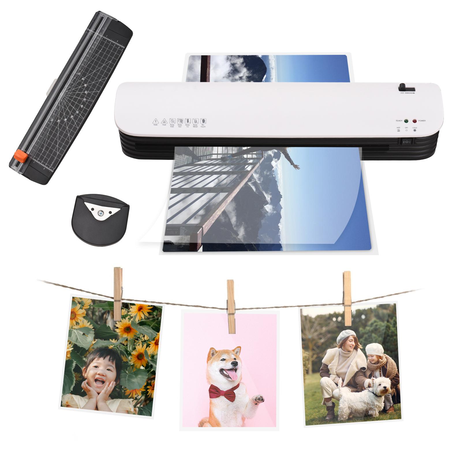 SL399 Laminator Machine Set A3 Size Hot and Cold Laminator 2 Roller System with 25 A3/A4/A5/A6 Laminating Pouches