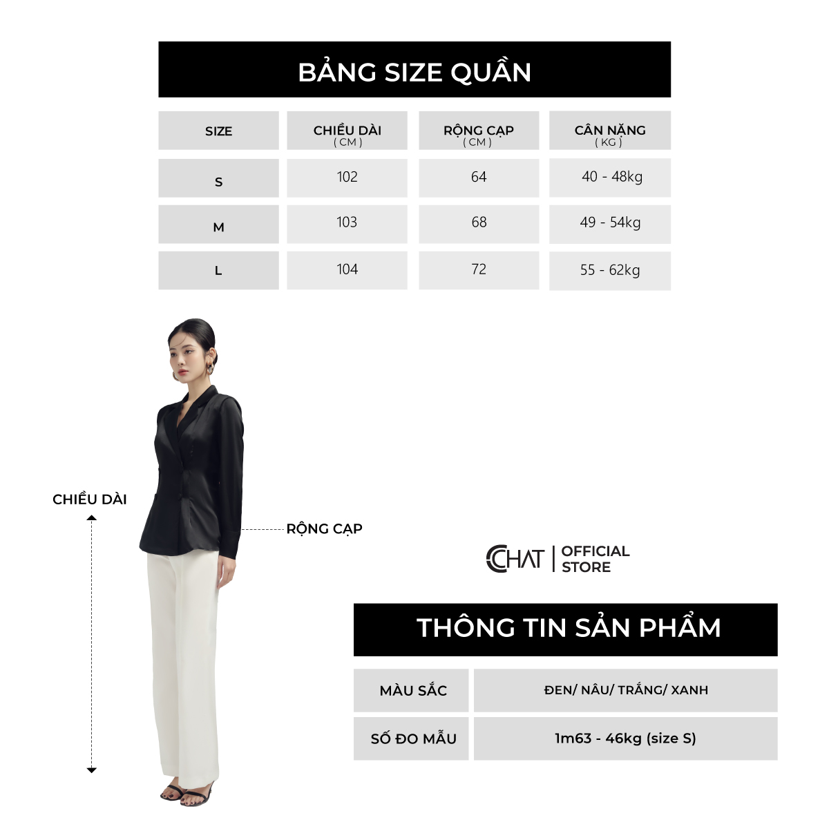 Quần Ống Rộng  Hai Cơi Ly Xếp Lật Chất Liệu Tuytsi Cao Cấp 13QDS2009ET