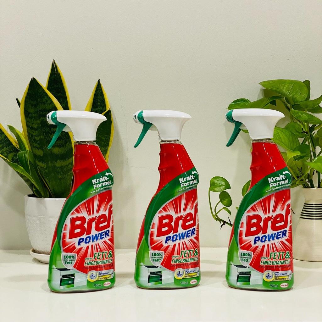 Xịt tẩy rửa vết bẩn dầu mỡ nhà bếp BREF 750ml