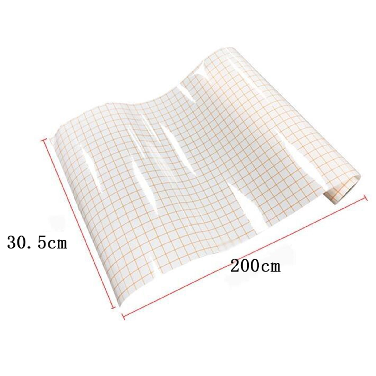 Vinyl Transfer Paper Tape Roll 12" x 79 inch with Alignment Grid Decals Windows