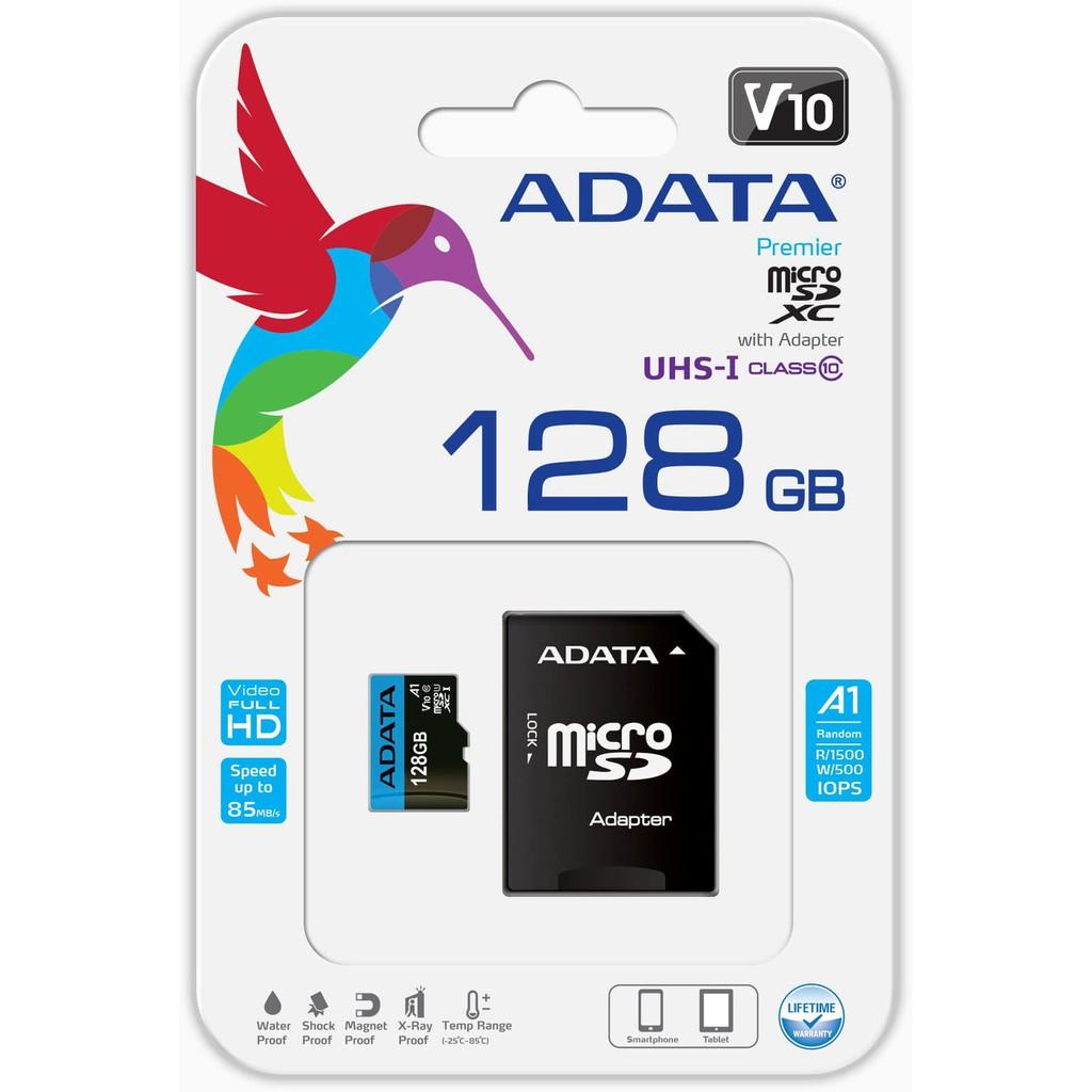 Thẻ Nhớ ADATA MicroSDXC/SDHC 128GB UHS-I Class10