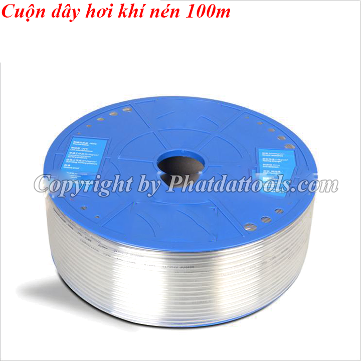 Cuộn dây hơi khí nén 100m-200m các size 4mm-6mm-8mm-10mm-12mm-16mm-Hàng Đài Loan đẹp