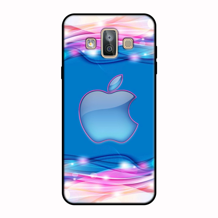 Ốp lưng điện thoại Samsung Galaxy J7 Duo viền dẻo TPU BST Táo Khuyết Mẫu 4