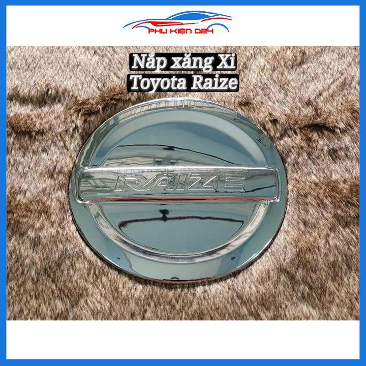 Ốp nắp xăng Raize 2021-2023 mạ crom bảo vệ chống trầy trang trí ô tô