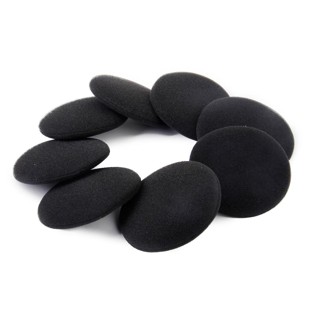 4pair 60mm Earpads Foam Ear Cushions for Helmet Black