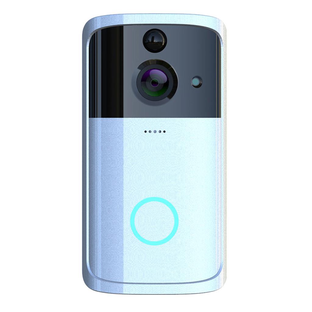 Silver Wifi Video Doorbell Wire-Free Camera Chime Security  Intercom AU