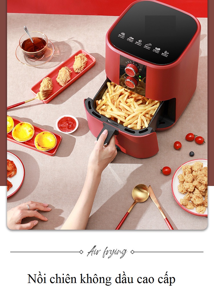 Nồi chiên không dầu(Air Fryer 5L BW-2012D) - Hàng nhập khẩu