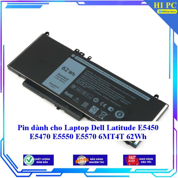 Pin dành cho Laptop Dell Latitude E5450 E5470 E5550 E5570 6MT4T 62Wh - Hàng Nhập Khẩu