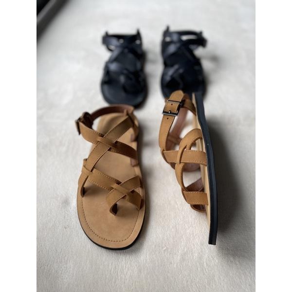 Sandal Nam Nữ JOURNEY Dây Kẹp Basic Unisex Chất Liệu Da Cao Cấp