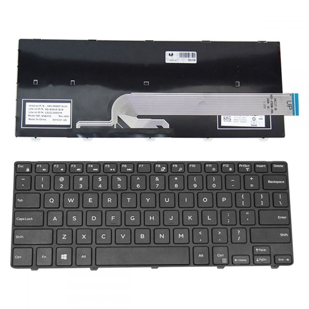 Bàn phím thay thế dành cho laptop Dell Vostro 14 3000 Series, Inspiron 14 3000 Series 3442, 3443, 3467, 3468