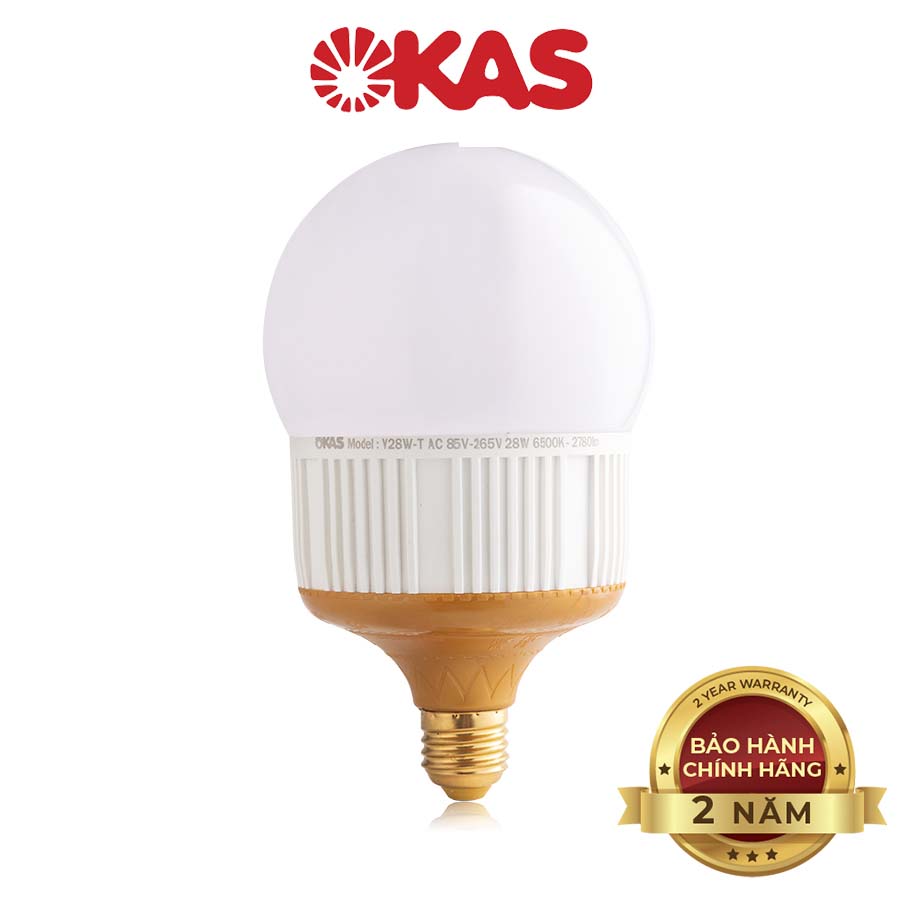 Bóng đèn LED trống đồng OKAS V28W-T công suất cao- Ánh sáng trắng