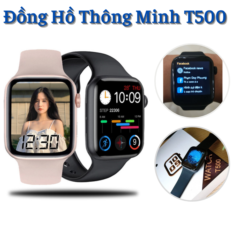 Đồng Hồ Thông Minh T500 Nghe Gọi Trực Tiếp Thay Đổi Hình Nền Tùy Ý ( Size 44 mm )