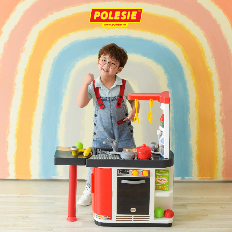 Bộ Đồ Chơi Nhà Bếp Master Chef, Đồ Chơi Nấu Ăn An Toàn, Phát Triển Tư Duy Cho Bé – Polesie Toys MS: 67609