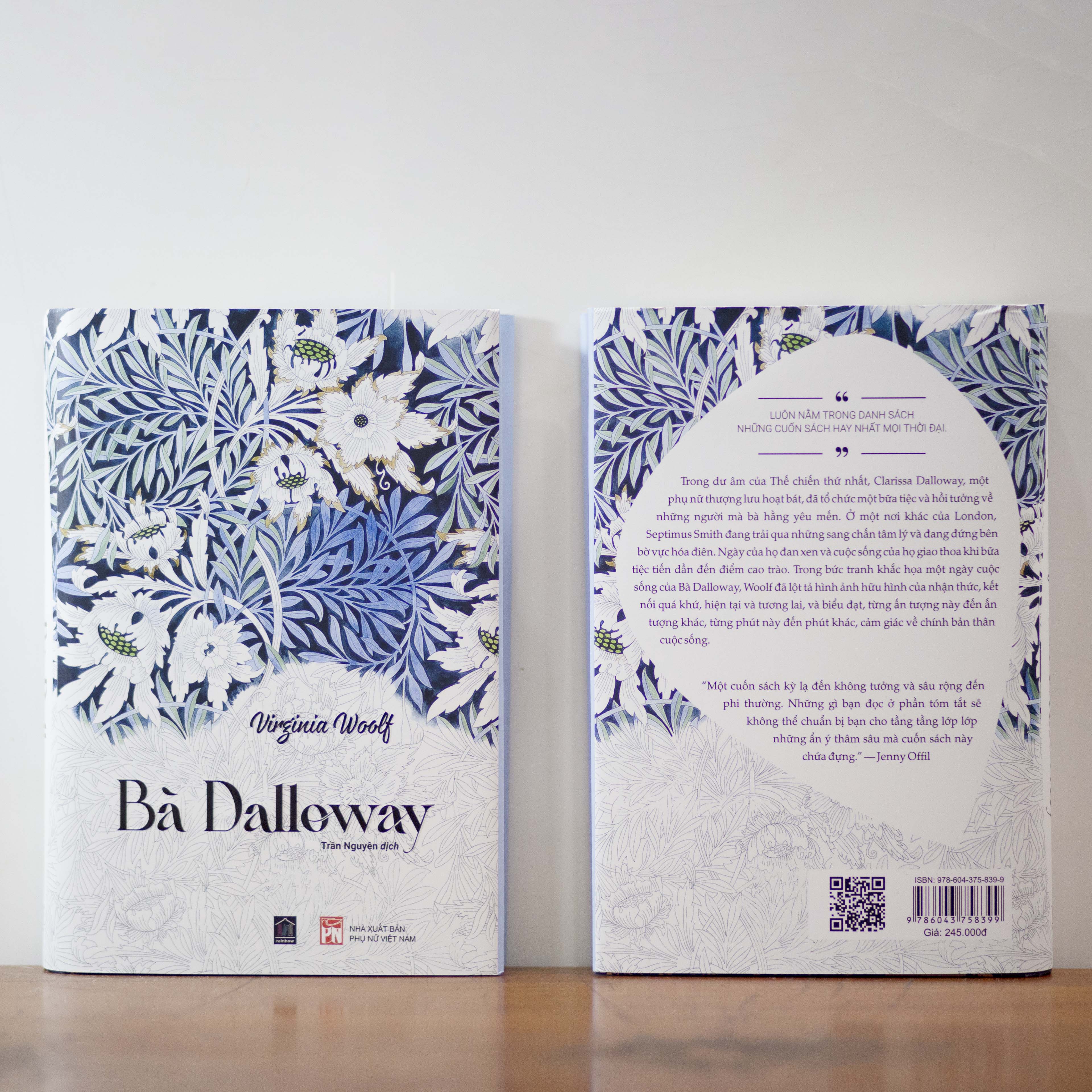 BÀ DALLOWAY (bản giới hạn, bìa cứng) - RAINBOW BOOKS (Trần Nguyên dịch)